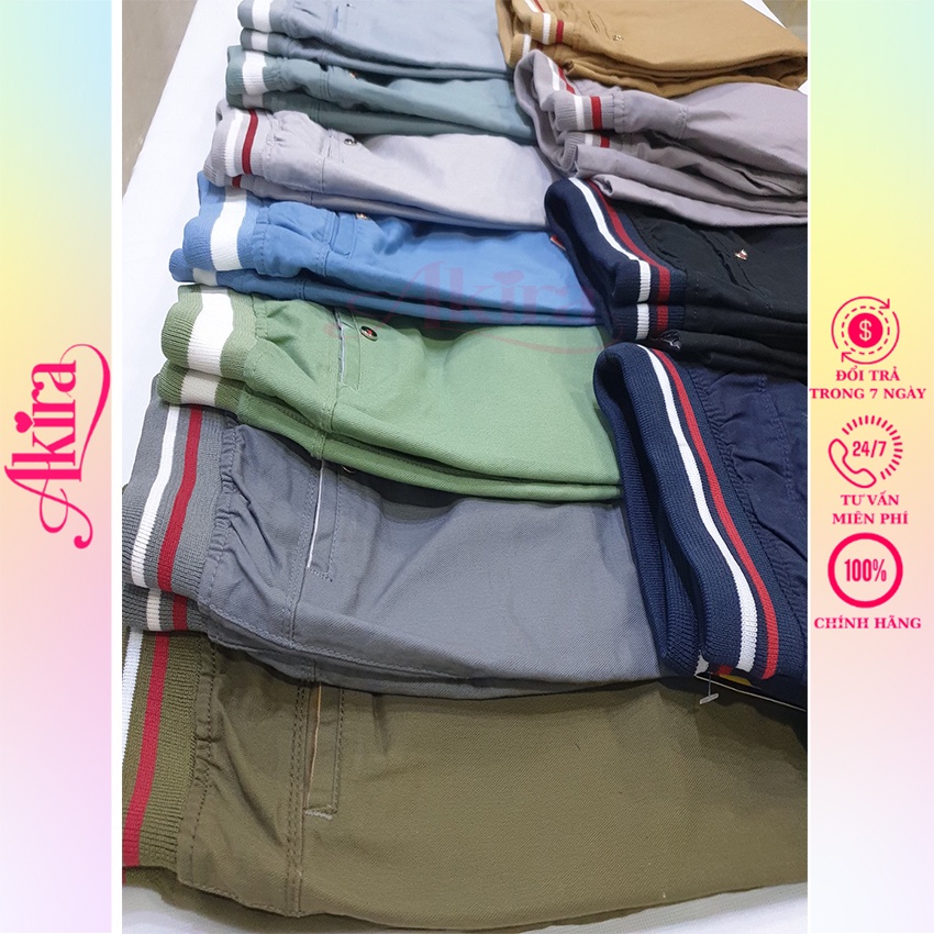 Quần Short Kaki Nam, Chất Liệu Mềm Mịn Thoáng Mát, 7 Màu Trẻ Trung, Phong Cách Hàn Quốc Akira
