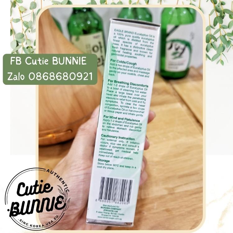 Dầu khuynh diệp  date 2027 hiệu Con Ó chai 60ml Eagle Brand Eucalyplus Oil