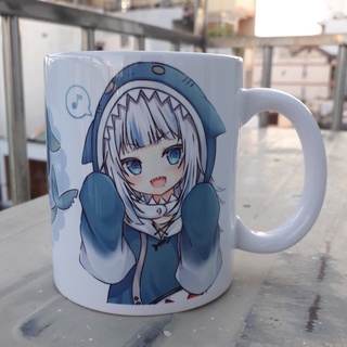Ly sứ / cốc sứ Hololive Gawr Gura (Dung tích 350ml)