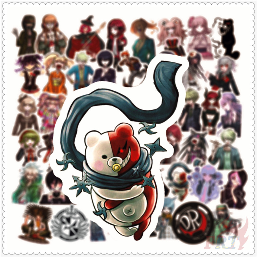 Bộ 50 Miếng Dán Trang Trí Độc Đáo Chất Lượng Cao ❉ Dangan ronpa. Nhãn Dán danganronpa ❉ Tự Làm Thời Trang Không Thấm Nước doodle Decal Dán