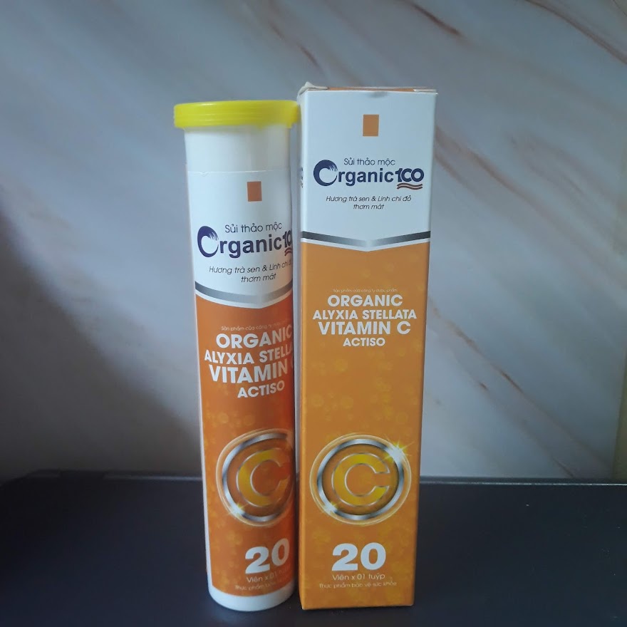 Sủi Thảo Mộc Organic 100 thanh nhiệt, giảm nóng trong 20 viên/tuýp