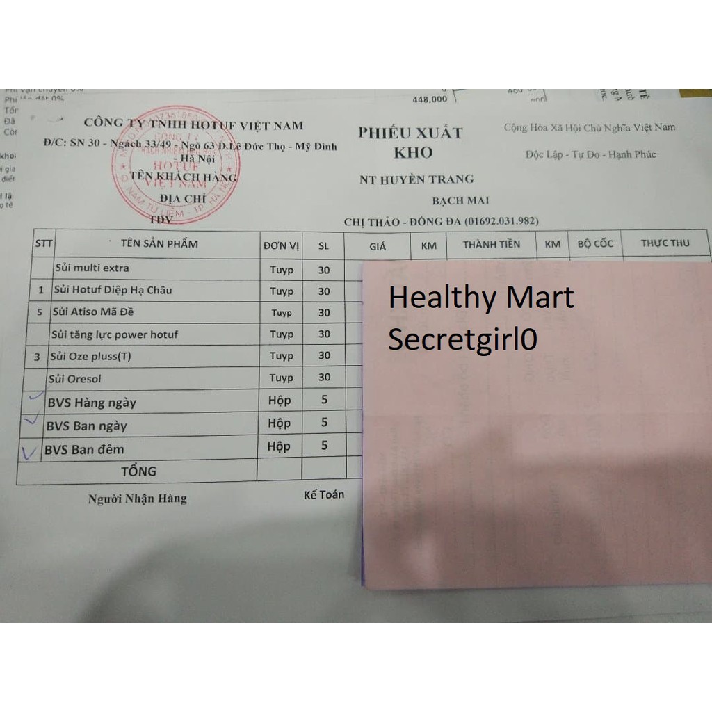 ✔️️️BVS Thảo Dược An Sắc Hương