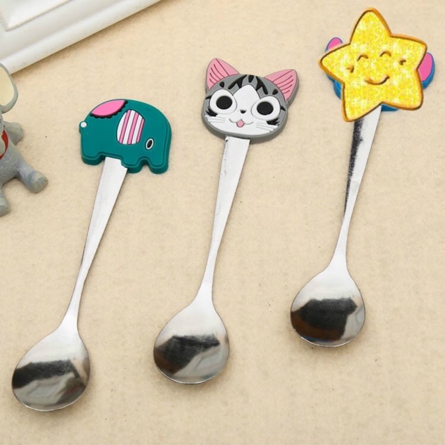 Muỗng Ăn Dặm Inox Hoạt Hình
