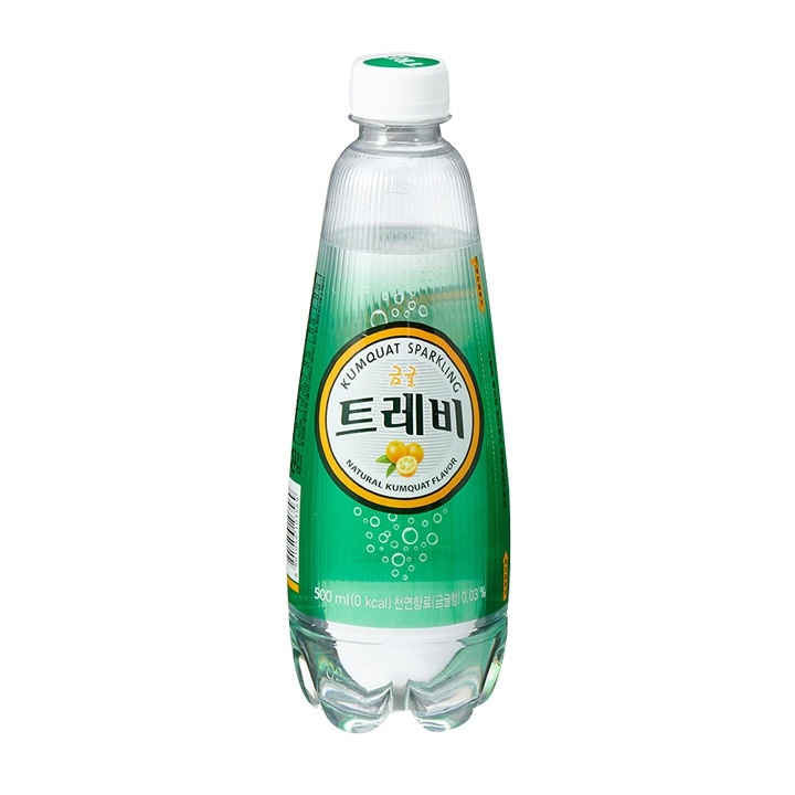 LOTTE) Nước Giải Khát Trevi Hương Quýt - 롯데) 트레비 감귤 500ML