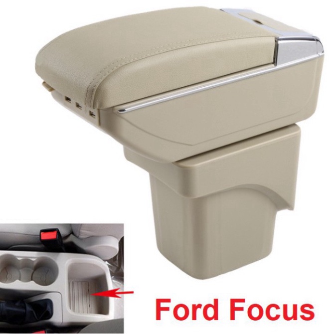 Hộp tỳ tay ô tô Ford Focus tích hợp 7 cổng USB  DUSB-FC (HÀNG LOẠI 1)