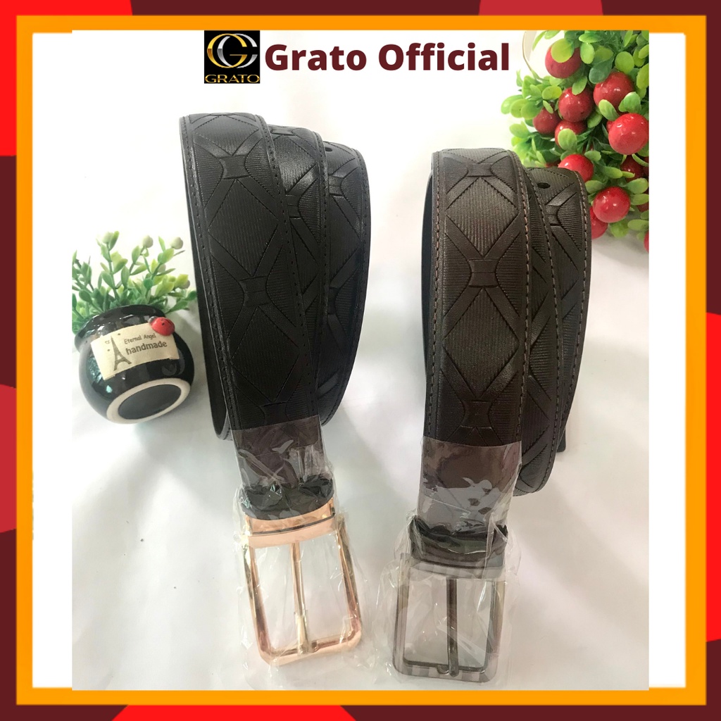 𝗗𝗔 𝗧𝗛Ậ𝗧- Thắt lưng Da Bò Công Sở Cao Cấp, Dây Nịt Bụng Nam Loại Đẹp Hàng Hiệu Chất Lượng -Grato Leather