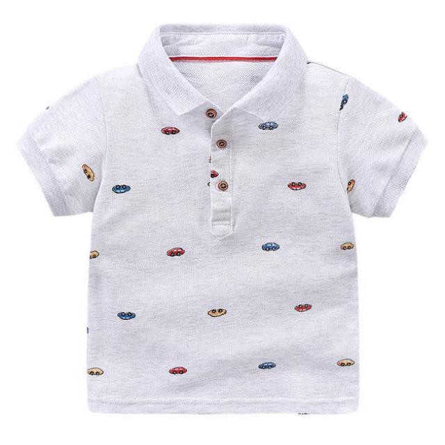 ÁO THUN POLO BÉ TRAI TRẺ EM HÀN QUỐC POLOKIDS 2,3,4,5,6 TUỔI CÓ CỔ SỌC IN Ô TÔ VẬT ĐẸP 100% COTTON THOÁNG MÁT, MỂM MỊN