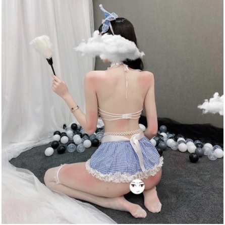 Hàng cao cấp - Bộ cosplay/ bộ đồ ngủ cô hầu gái gợi cảm B89
