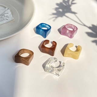 Nhẫn Nhựa Resin Thời Trang Hàn Quốc Cho Nữ