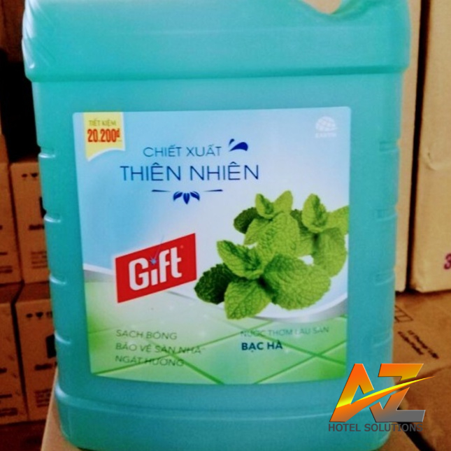 Nước lau sàn nhà Gift  loại can 3,8kg