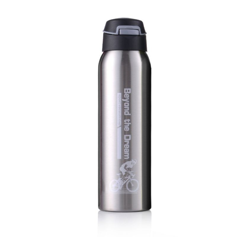 Bình nước giữ nhiệt 500ml bằng thép không gỉ kiểu dáng mới lạ dành cho xe đạp leo núi