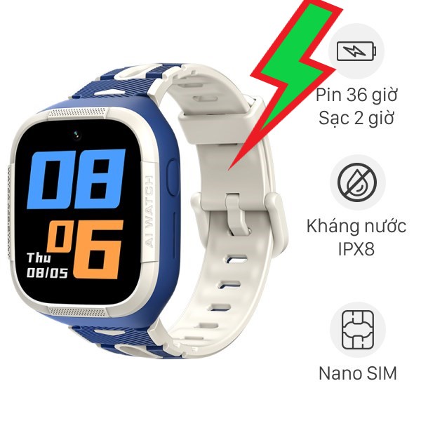 Đồng hồ định vị trẻ em 4G Kidcare S6