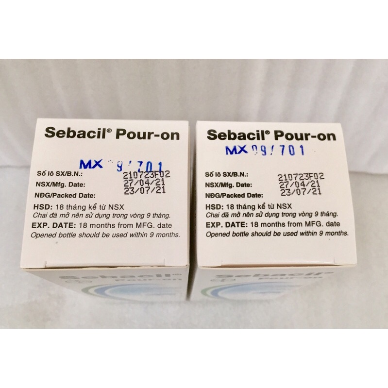 Sebacil Bayer - Dung dịch nhỏ ghẻ, ve, rận trên heo và chó