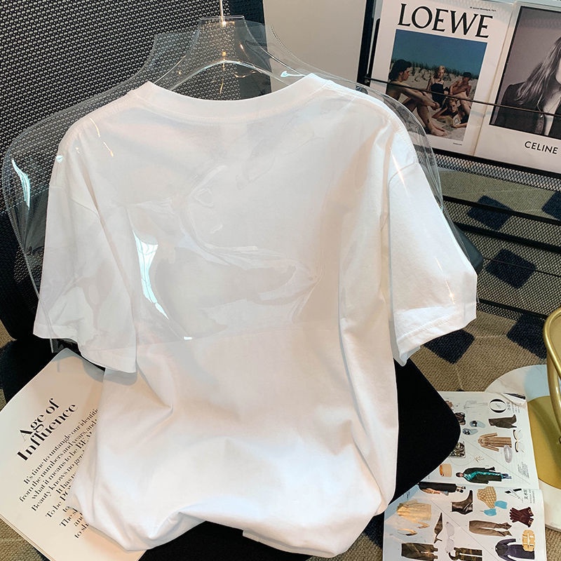 Áo Thun Tay Ngắn In Họa Tiết Dễ Thương Thời Trang Mùa Hè Cho Nữ