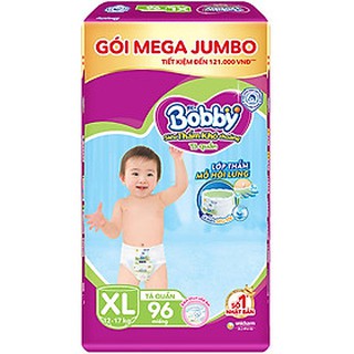 Tã quần Bobby có đệm lưng thấm mồ hôi XL96