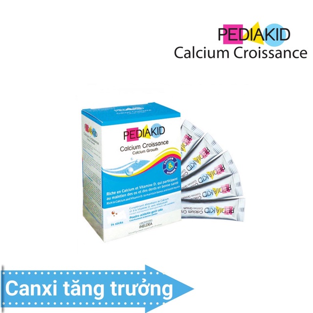 Cung cấp đủ Canxi và Vitamin D cho hệ răng và xương chắc khoẻ Pediakid Canxi Croissance