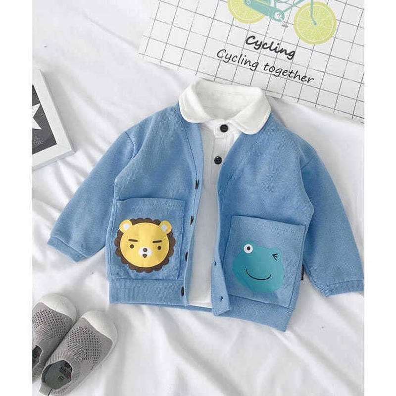 Áo khoác Cardigan kiểu Hàn Quốc thời trang mùa thu cho bé