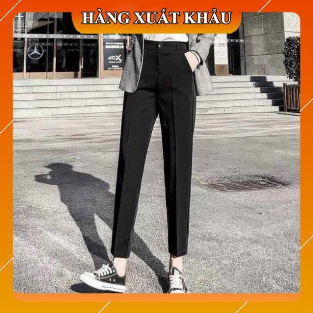 Quần tây công sở nữ kiểu mới [HÀNG VNXK] Quần âu công sở khóa thật vải tuyết mưa 2 loại ống bằng | BigBuy360 - bigbuy360.vn