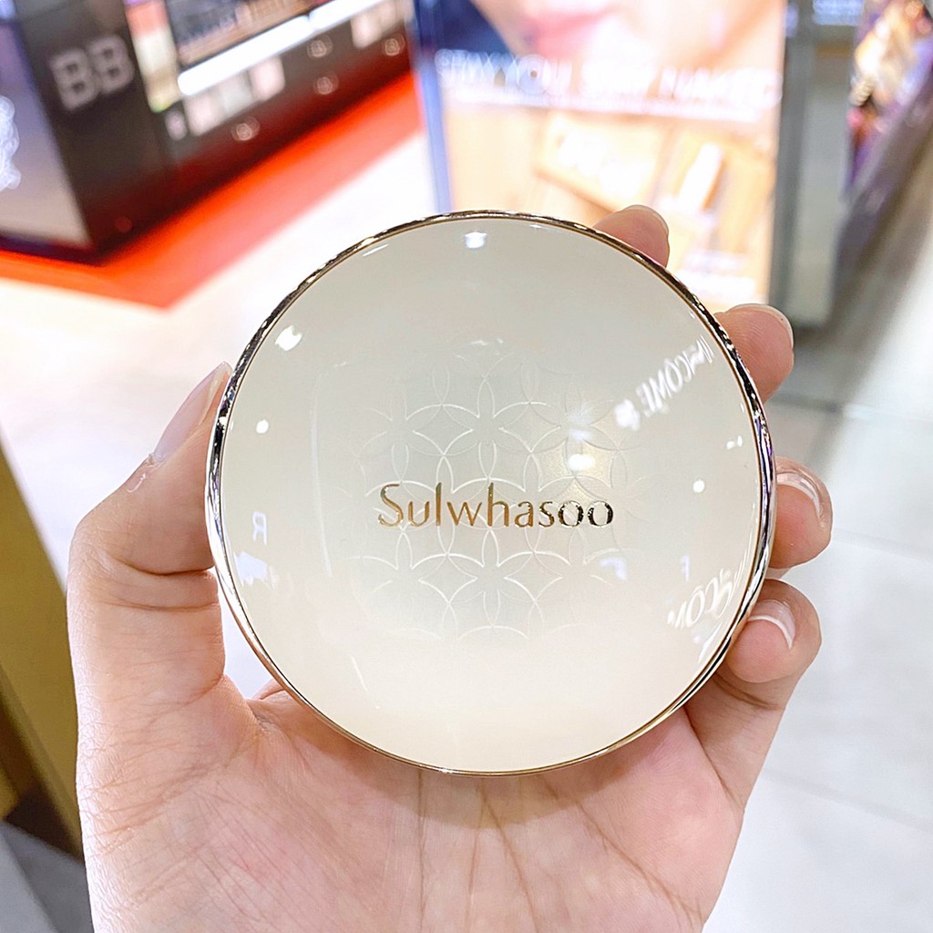 Phấn Nước Sulwhasoo Perfecting Cushion Ex SPF 50+/PA+++ - Kèm Lõi Thay Thế 15g, Cho Lớp Nền Lâu Trôi