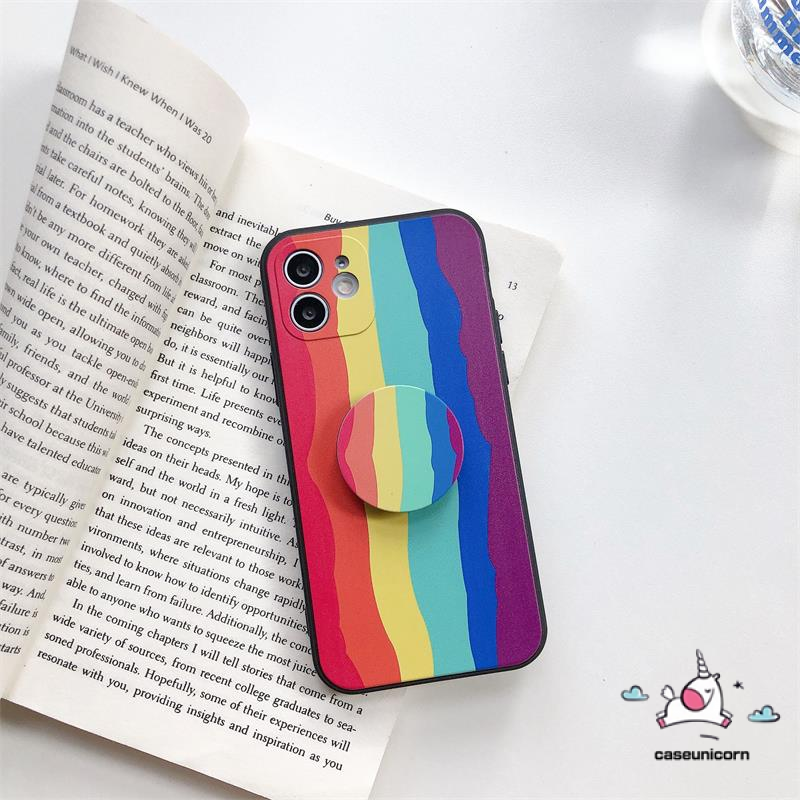 Ốp Điện Thoại Tpu Dẻo Kèm Giá Đỡ Hình Cầu Vồng Cho Xiaomi Redmi 9t Xiaomi Poco M3 Redmi 9 Redmi 4a 6a Redmi Note9 Note 9pro Note8 Note9S