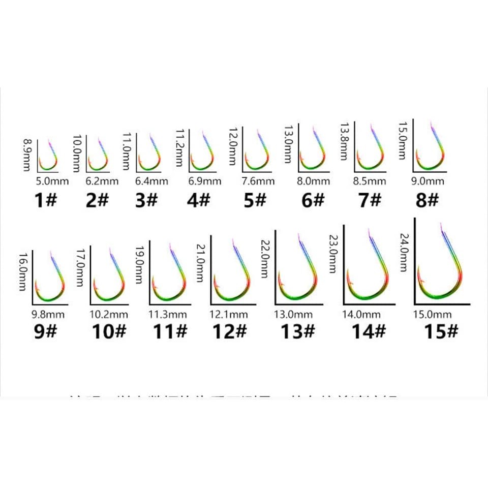 Lưỡi câu cá titan 7 màu gân xoắn, vảy rắn có ngạnh