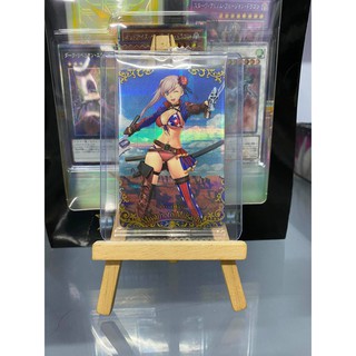 [ Dưa Hấu Yugioh ] Thẻ bài bánh xốp Fate Grand Order FGO Summer Miyamoto Musashi - Tặng bọc bài nhựa bảo quản