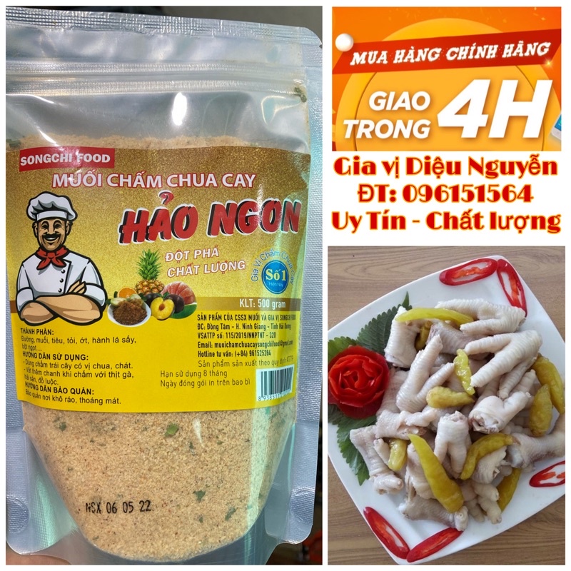 Muối chấm chua cay hảo hảo- songchi food - gói zip 500gram