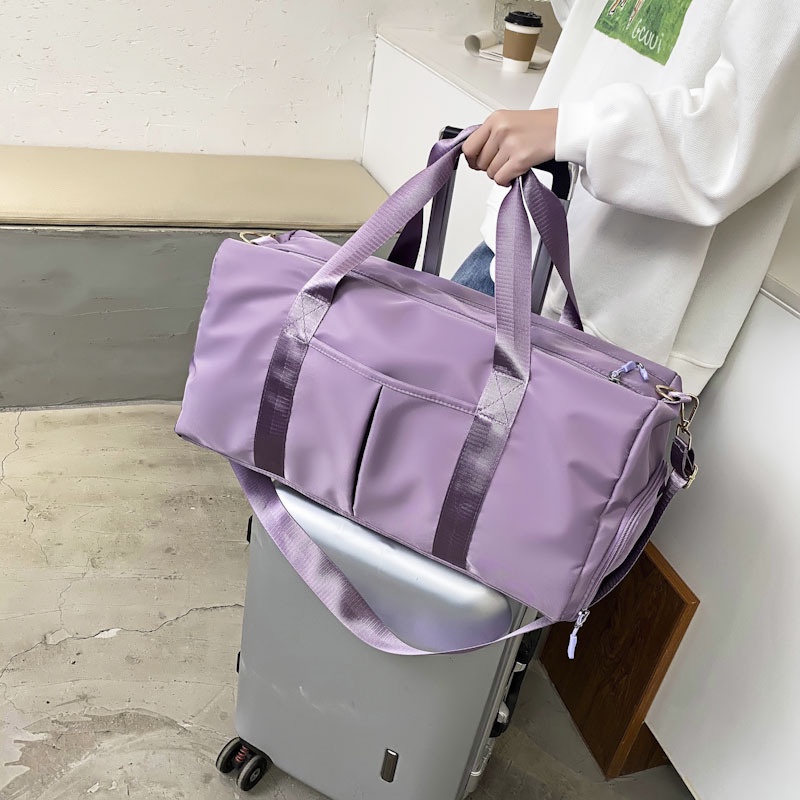 [LOẠI 1-CHẤT ĐẸP] Túi xách du lịch chống thấm nước size lớn có ngăn để giày - túi trống đa năng tích hợp được vali kéo