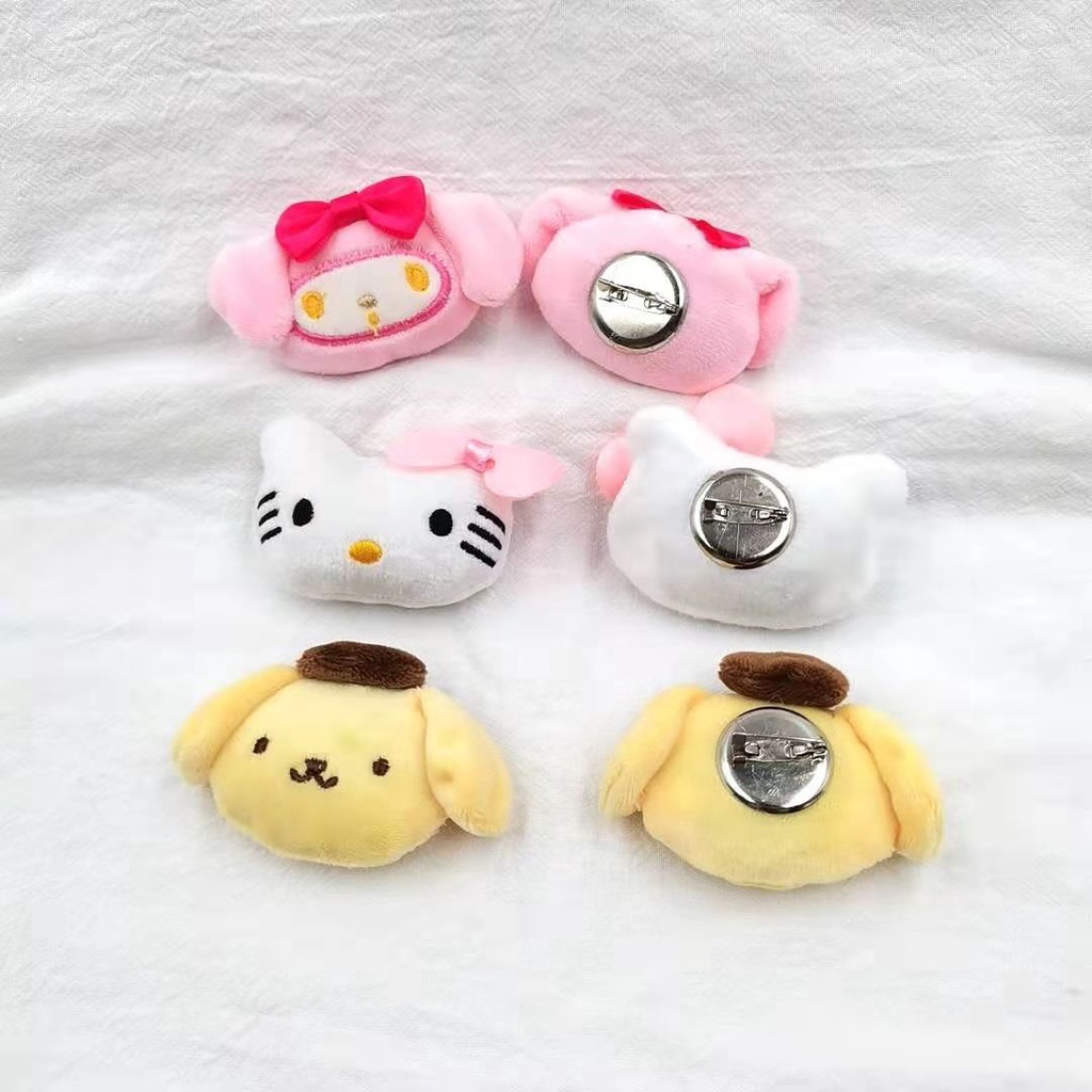 Ghim Cài Quần Áo / Túi Xách Hình Melody Cinnamon Pudding Dog Kuromi Xu Hướng