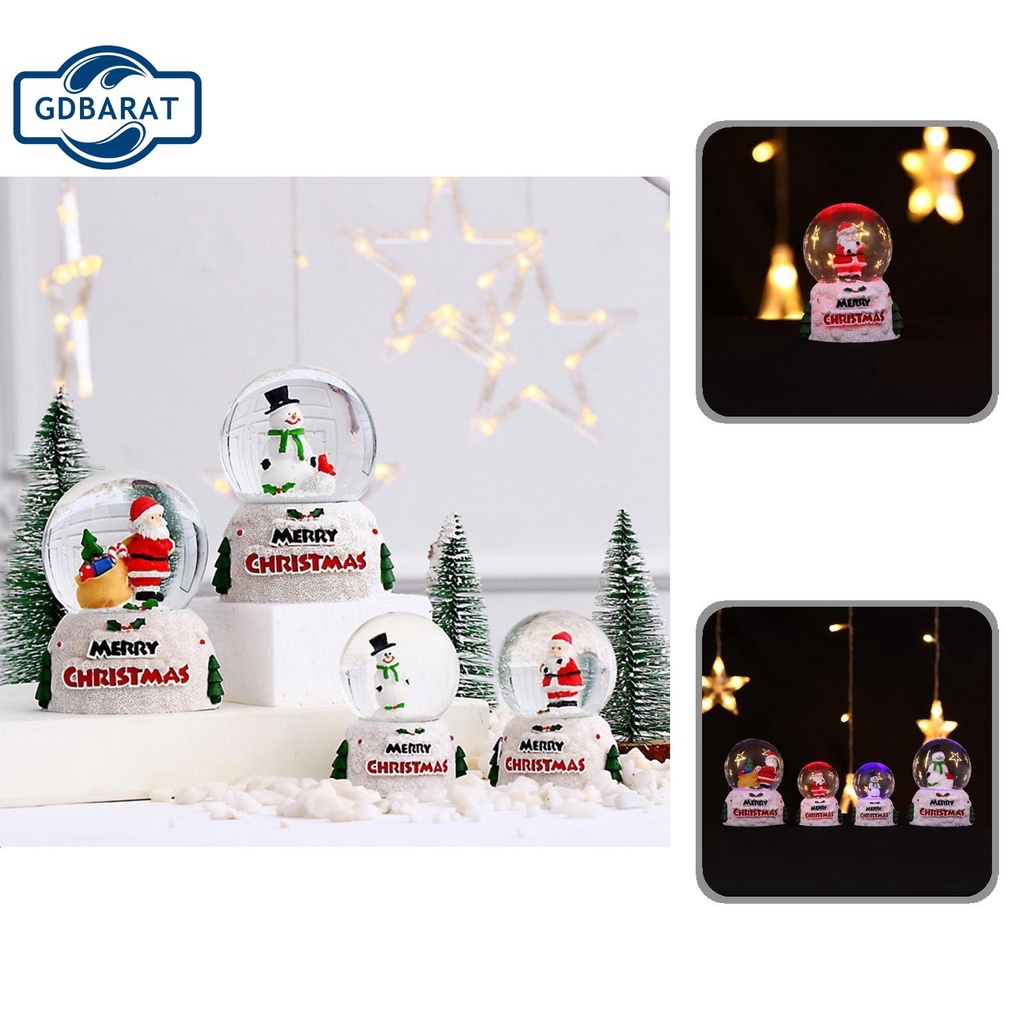Quả cầu tuyết pha lê để bàn trang trí giáng sinh chống rơi