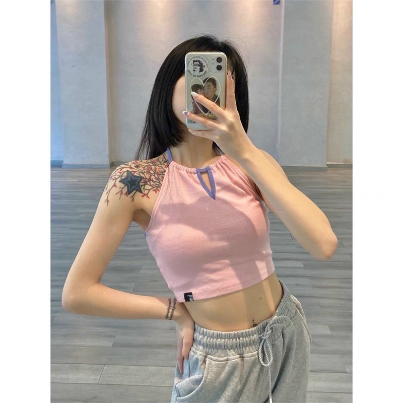 [HOT RẺ NHẤT]  ÁO YẾM, PHỐI MÀU KHOÉT GIỌT NƯỚC NHIỀU MÀU HOT TRẮNG,ĐEN,HỒNG,TÍM ĐÁNG YÊU, COOL MÙA HÈ Chizi Shop