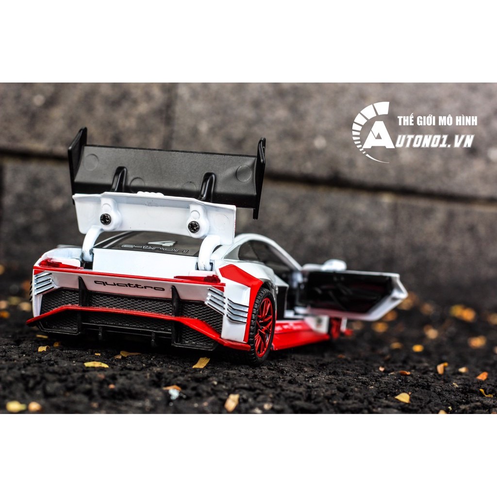 MÔ HÌNH XE AUDI SPORT E-TRON NO.4 WHITE 1:32 CHIMEI MODEL 7151