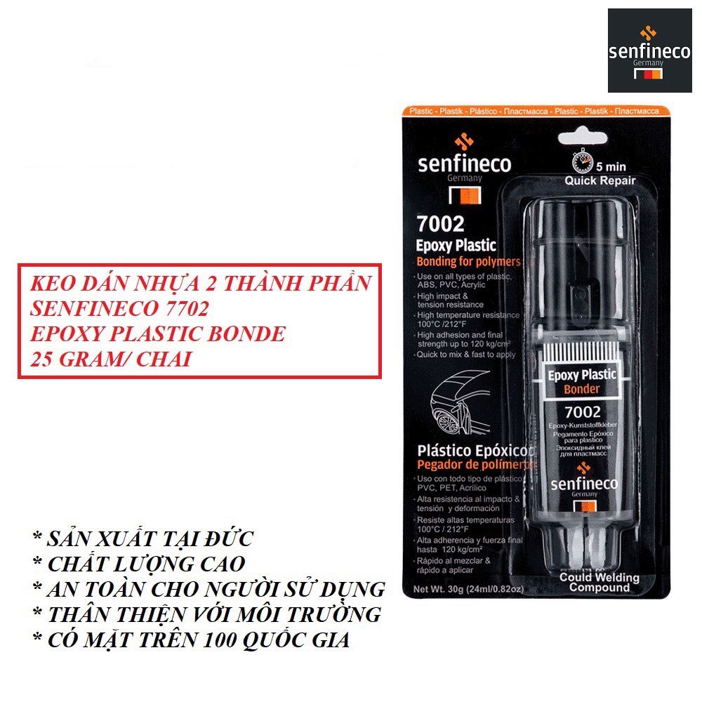 Keo Dán Nhựa Đa Năng Senfineco Epoxy Plastic Welding 7002 - 25g