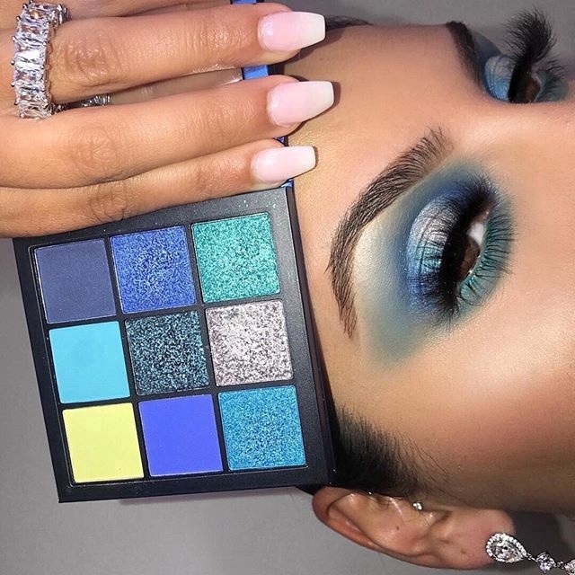 [Hàng mới về] Bảng phấn mắt tông tím sequin thời trang cho nữ