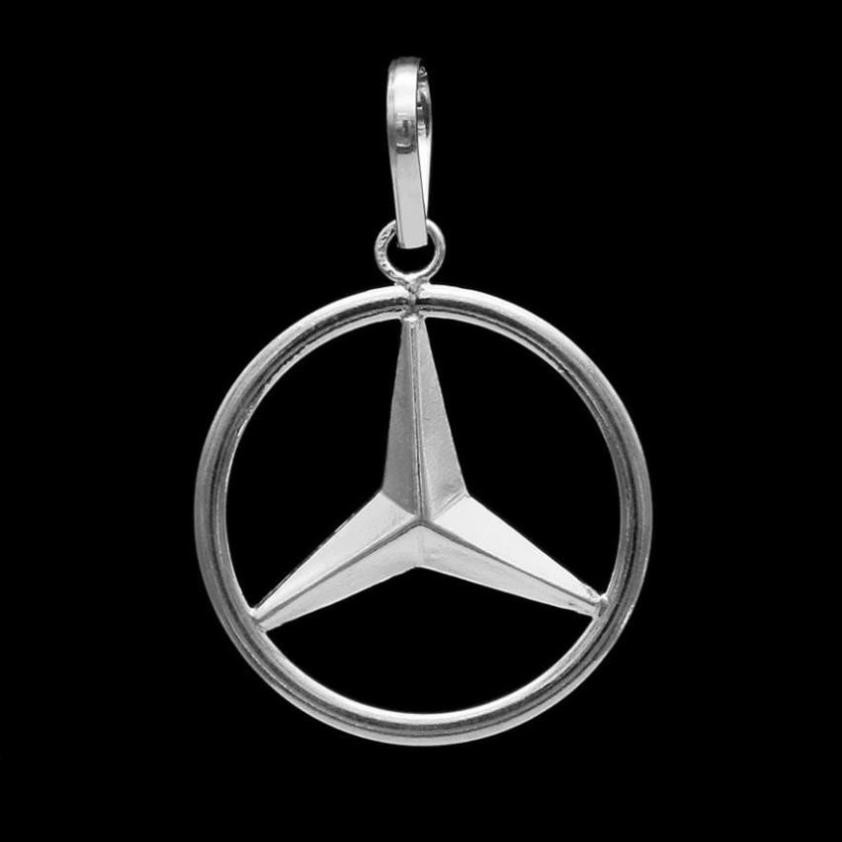 Mặt Dây Chuyền Mercedes Bạc 925 ❤️FREESHIP❤️ Mặt Dây Chuyền Nam Bằng Bạc