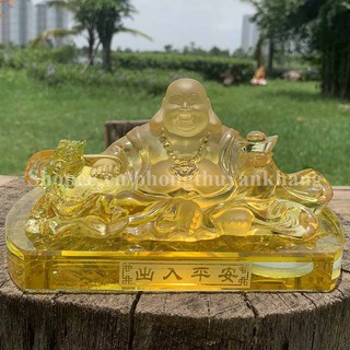 Tượng Di Lạc, cóc thiềm để xe ô tô bằng lưu ly
