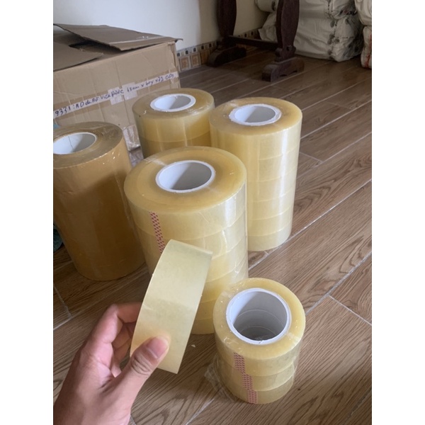 băng dính đóng gói 400g băng keo 400g lõi mỏng