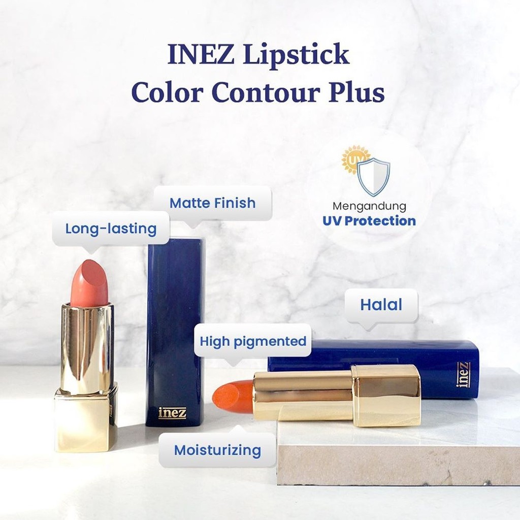 (hàng Mới Về) Son Môi Màu Sắc Thời Trang Thương Hiệu Inez | BigBuy360 - bigbuy360.vn