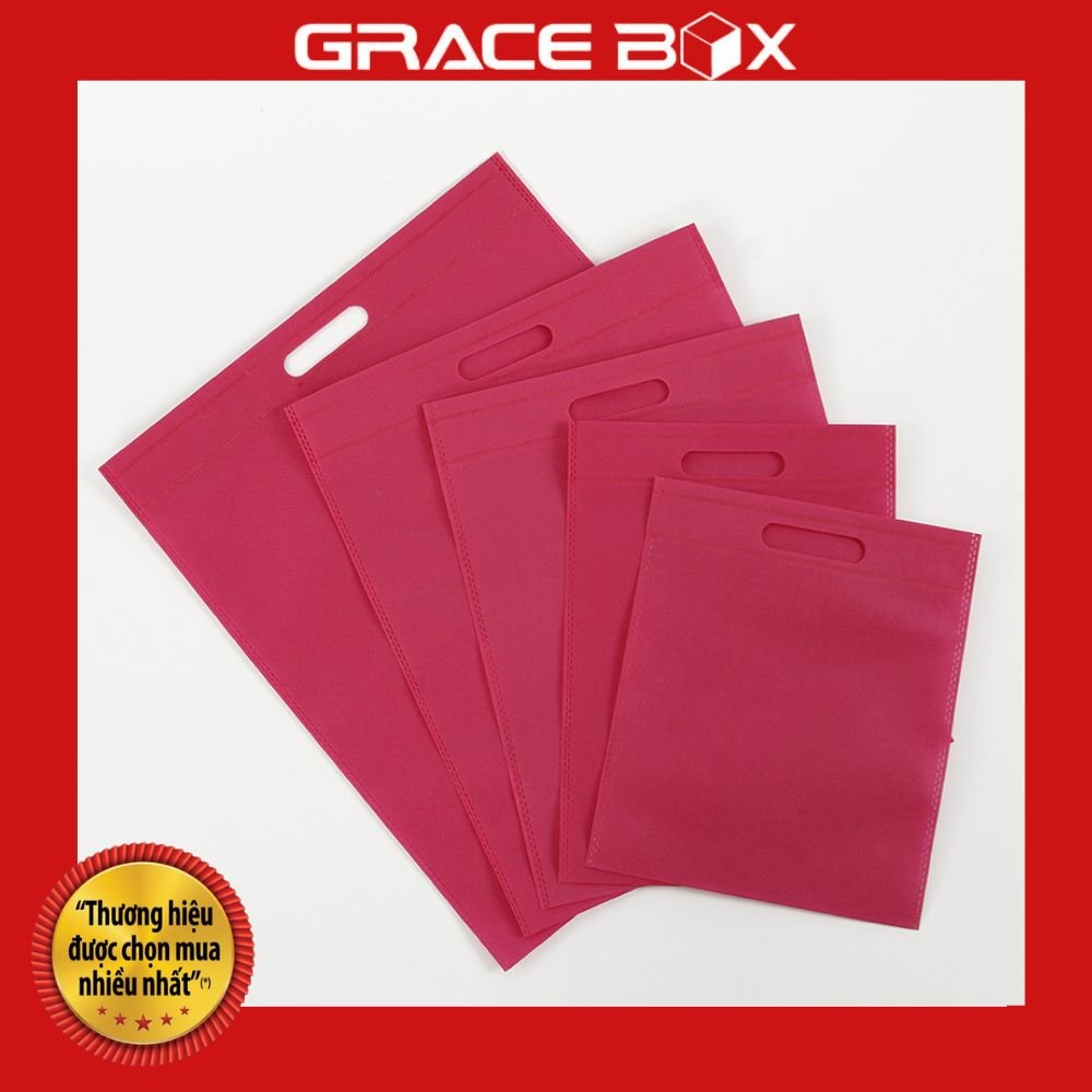 Túi Vải Không Dệt Quai Hột Xoài Ép Biên Chắc Chắc - Siêu Thị Bao Bì Grace Box