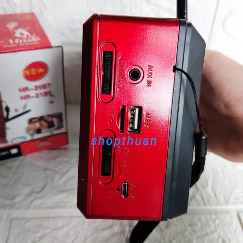 Loa Đài Radio HAIRUN HR-20BT ⚡FREE SHIP⚡ Chạy USB , Thẻ Nhớ , Kiêm Đèn Pin . Bắt Sóng Cực Tốt , Loa To , Dễ Sử Dụng