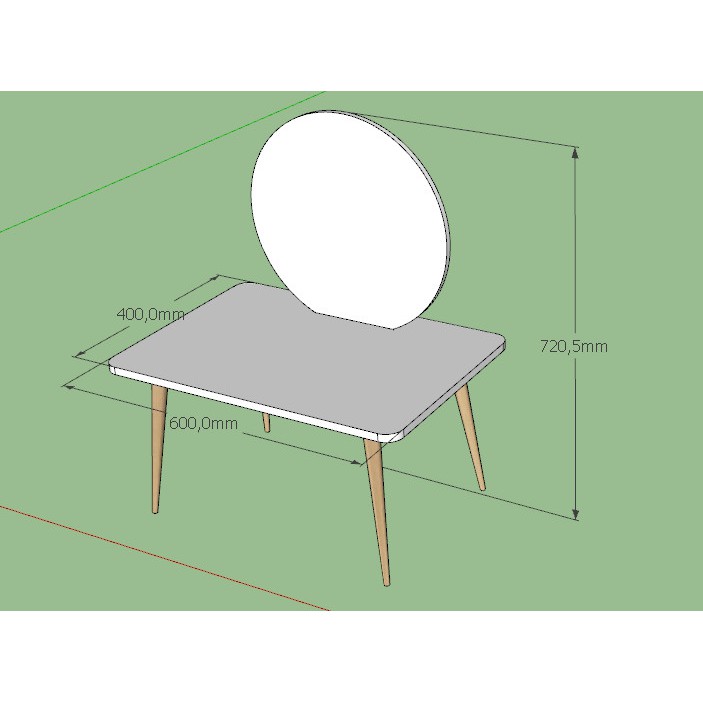 ❆Bàn Trang Điểm Mini Ngồi Bệt - Nhỏ Kèm Gương GP117