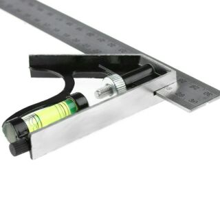 Thước e ke gốc 45 90 độ có thủy