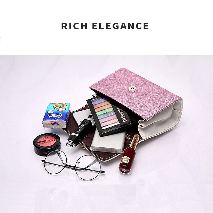 Túi Đeo Chéo, Túi Đeo Chéo T15 Thiên Nga  Màu Hồng