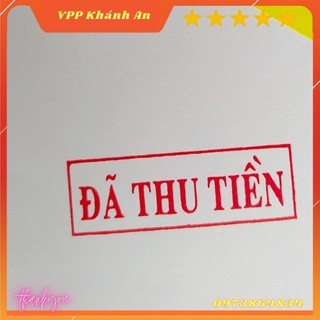 Con dấu Đã Thu Tiền/ Đã Chi Tiền