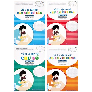 Combo 4 Vở Ô Ly Tập Tô Chữ Cái