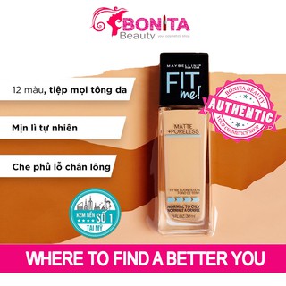 🍉 Kem nền Maybeline Fit Me Matte + Poreless cứu cánh những nàng có lỗ chân lông to