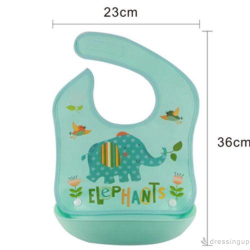 Tạp dề cho bé ăn bằng silicon chống thấm nước