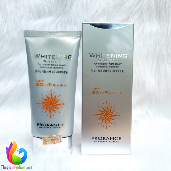 Kem Chống Nắng 3 Lớp Dưỡng Trắng Da PRORANCE WHITENING SUN CREAM UVA/UVB SPF 50+/PA+++