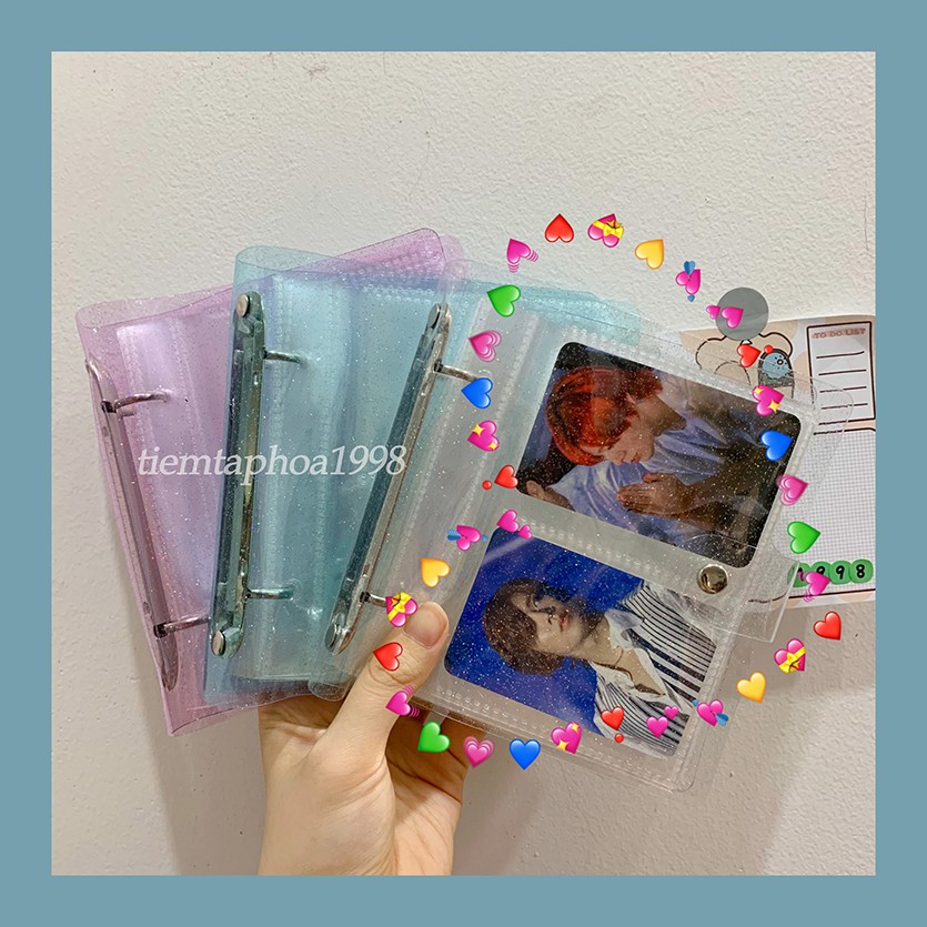 Sổ Còng Binder Vuông 2 Ô Đựng Card Kpop Idol Đáng Yêu (Bán Vỏ Lẻ)