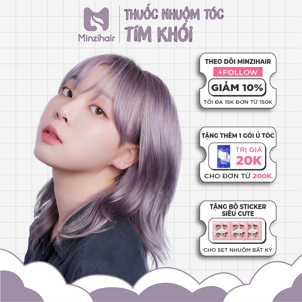 Thuốc Nhuộm Tóc Tím Khói Sáng | Cần Tẩy Tóc - Minzihair